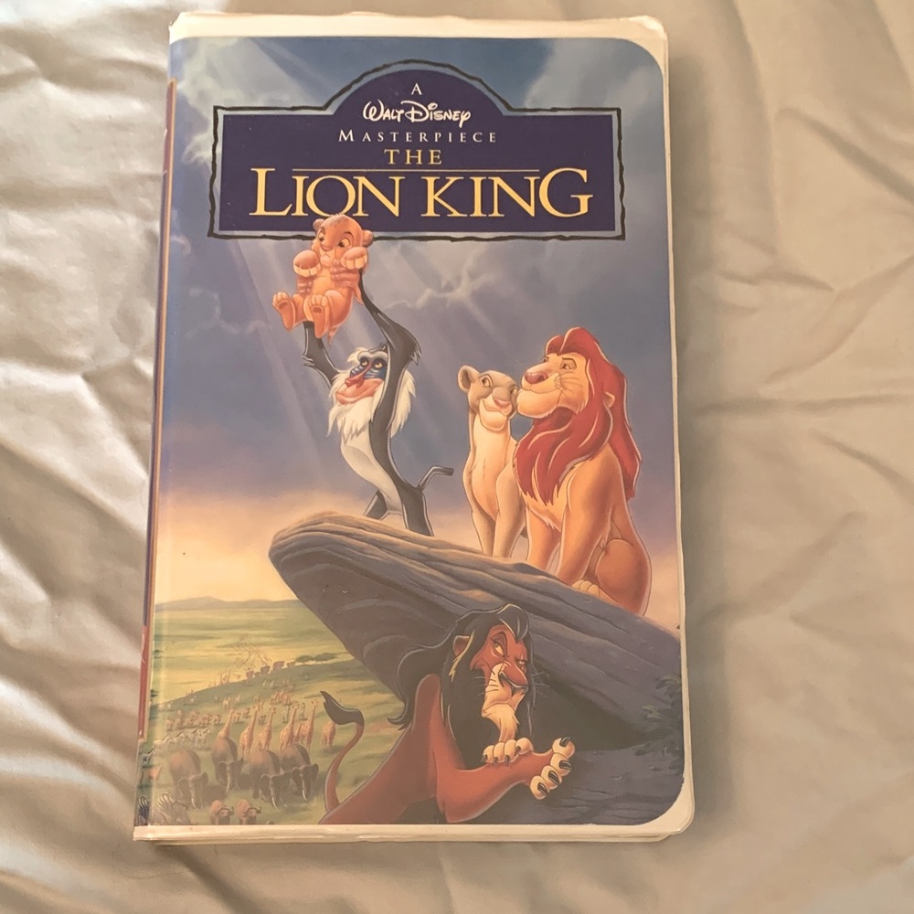 Lion King from Walt Disney. Pristine vhs